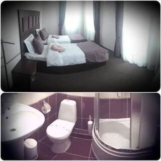 Отель AMBER Hotel & Cafe Богородчаны Улучшенный двухместный номер с 1 кроватью или 2 отдельными кроватями-4