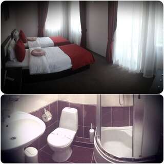 Отель AMBER Hotel & Cafe Богородчаны Улучшенный двухместный номер с 1 кроватью или 2 отдельными кроватями-5