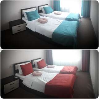 Отель AMBER Hotel & Cafe Богородчаны Стандартный двухместный номер с 1 кроватью или 2 отдельными кроватями-3